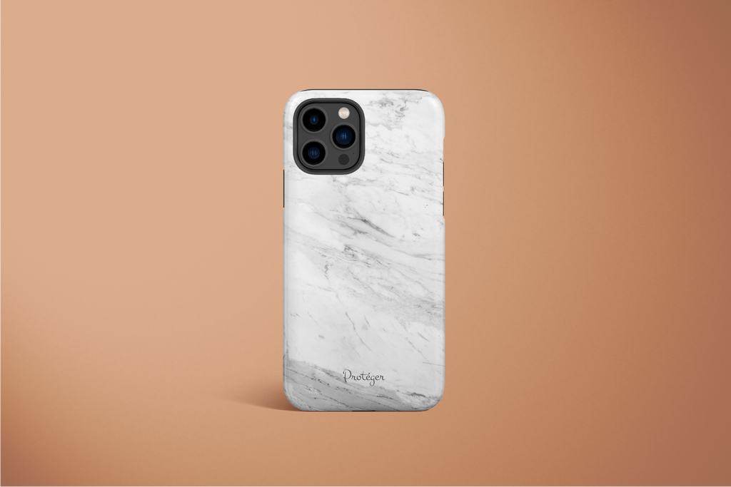 Bianco Carrara Marble Tough Phone Case